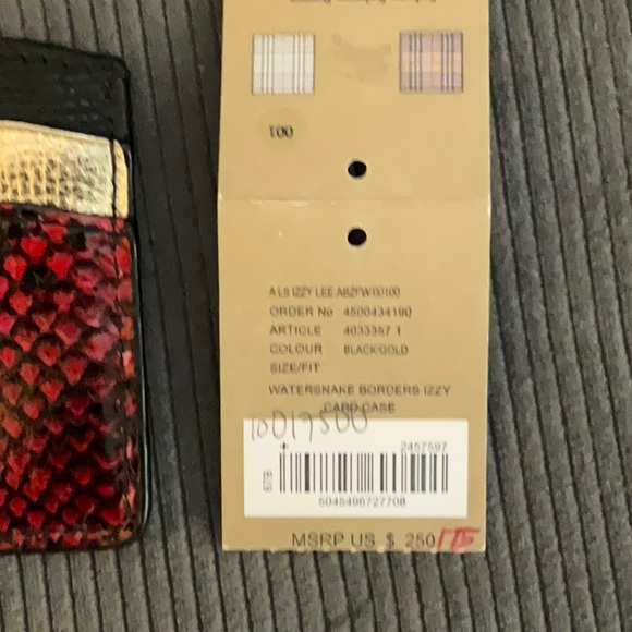 Burberry water snake borders IZZY card case - Picture 4 of 5